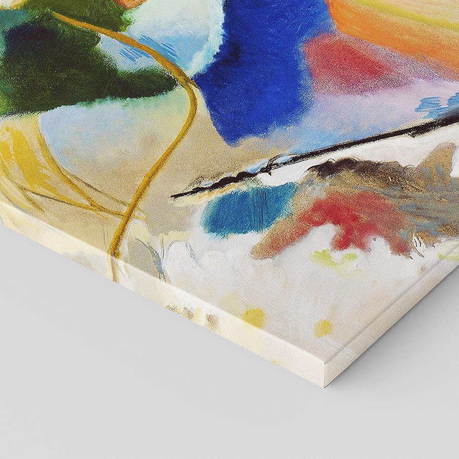 Obraz na płótnie 80x120 - "Obraz z Zielonym Centrum" (1913) Wassily Kandinsky - Reprodukcja - reprodukcja, obraz na płótnie