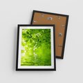 Plakat w ramie 40x50 - Liście w Wodzie - liście, woda - rama czarna