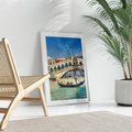 Plakat bez ramy 50x70 - Romantyczna przejażdżka gondolą w Wenecji - Wenecja, gondola