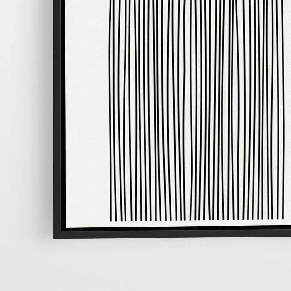 Obraz w ramie 50x70 - Słoneczne Odbicia - geometria, żółte koło - rama czarna