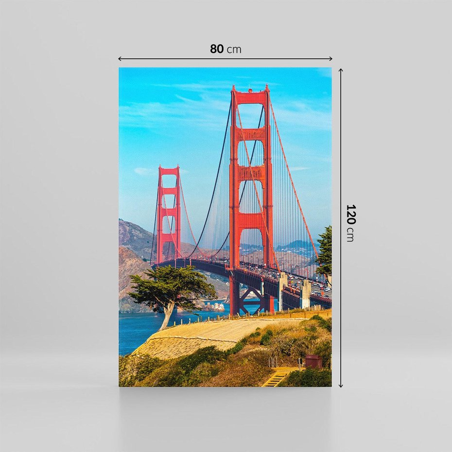 Obraz na płótnie 80x120 - W krainie amerykańskich mostów - most, USA