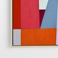 Obraz w ramie 80x80 - Migotliwe Nastroje Kształtów - różne geometryczne formy, olejny obraz - rama drewno