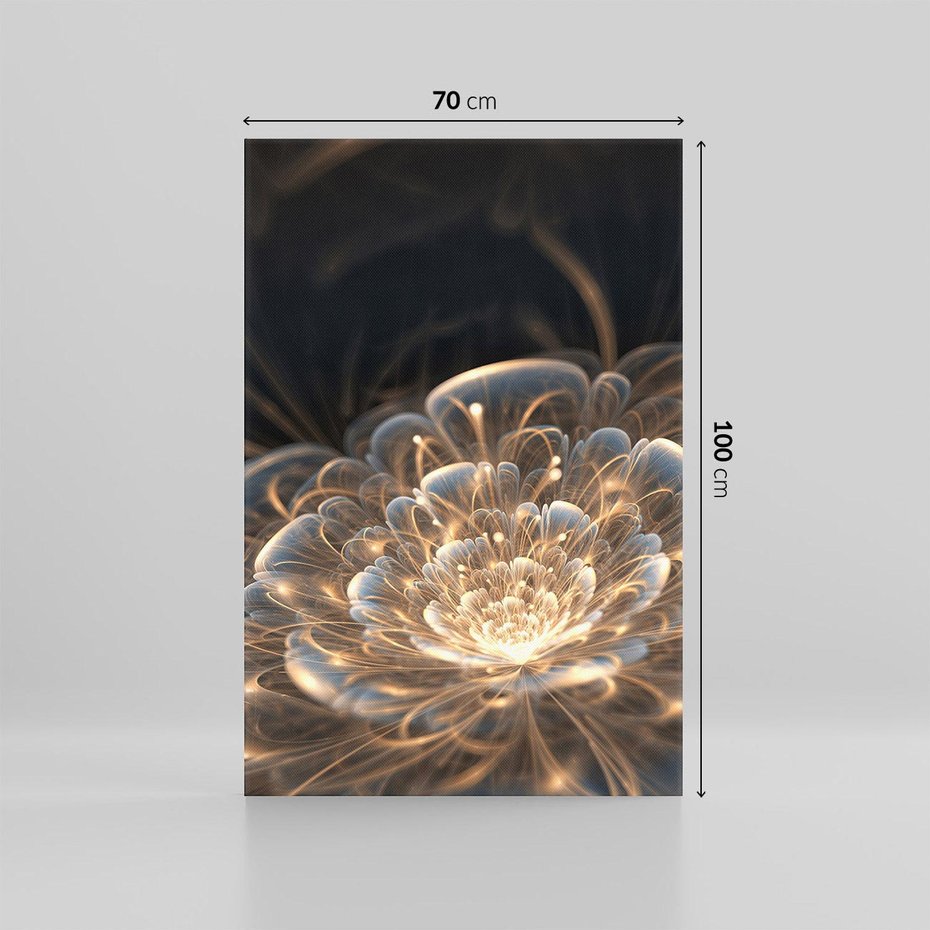 Obraz na płótnie 70x100 - Nowoczesny Kwiat - kwiat, nowoczesny