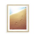 Plakat w ramie 40x50 - Ślad Przygody - ślady, stóp - rama drewno