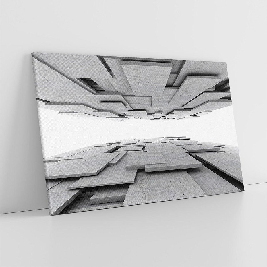 Obraz na płótnie 70x50 - Architektura 3D - architektura, 3D