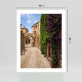 Plakat bez ramy 40x50 - Uliczka pełna perspektywy i tajemnicy - uliczka, perspektywa