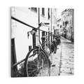 Obraz na płótnie 50x50 - Rower w Kontraście - rower, czarno