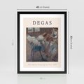 Plakat w ramie 40x50 - Elegancja Baletu na Plakacie - reprodukcja, degas - rama czarna