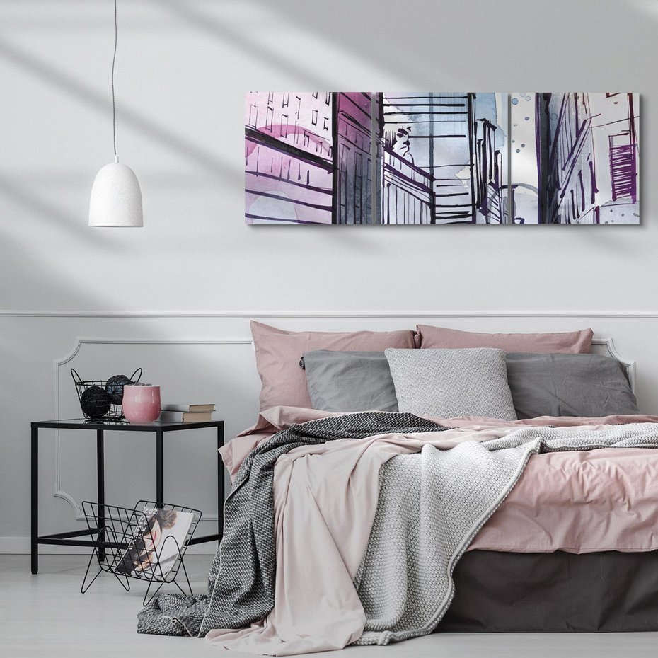 Obraz na płótnie 120x40 - Miasto ożywione pulsującym życiem - szkocja, miasto