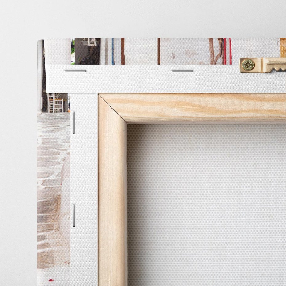 Obraz na płótnie 80x120 - Urok Południowej Uliczki - uliczka, południe