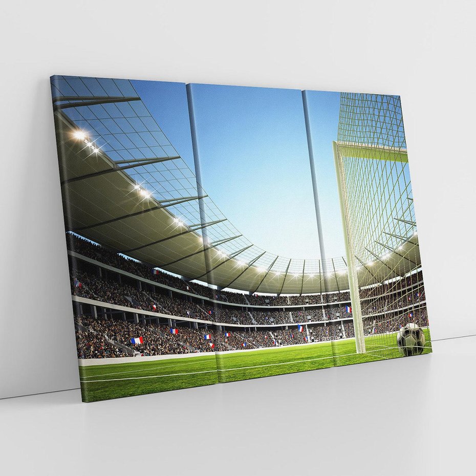 Obraz na płótnie 120x80 - emocje na stadionie - piłka nożna, stadion