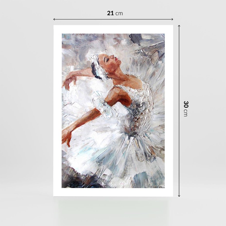 Plakat bez ramy 21x30 - Baletowa Sztuka - balet, sztuka