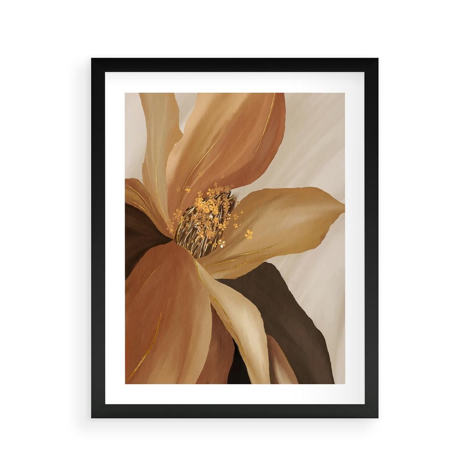 Plakat w ramie 40x50 - Wyraz Luksusu - sztuka, nowoczesna - rama czarna