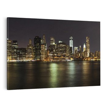Obraz na płótnie 120x80 - Nowy Jork nocą - New York, Nowy