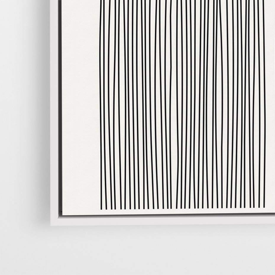 Obraz w ramie 70x100 - Abstrakcyjne Pulsacje - koło, boho styl - rama biała