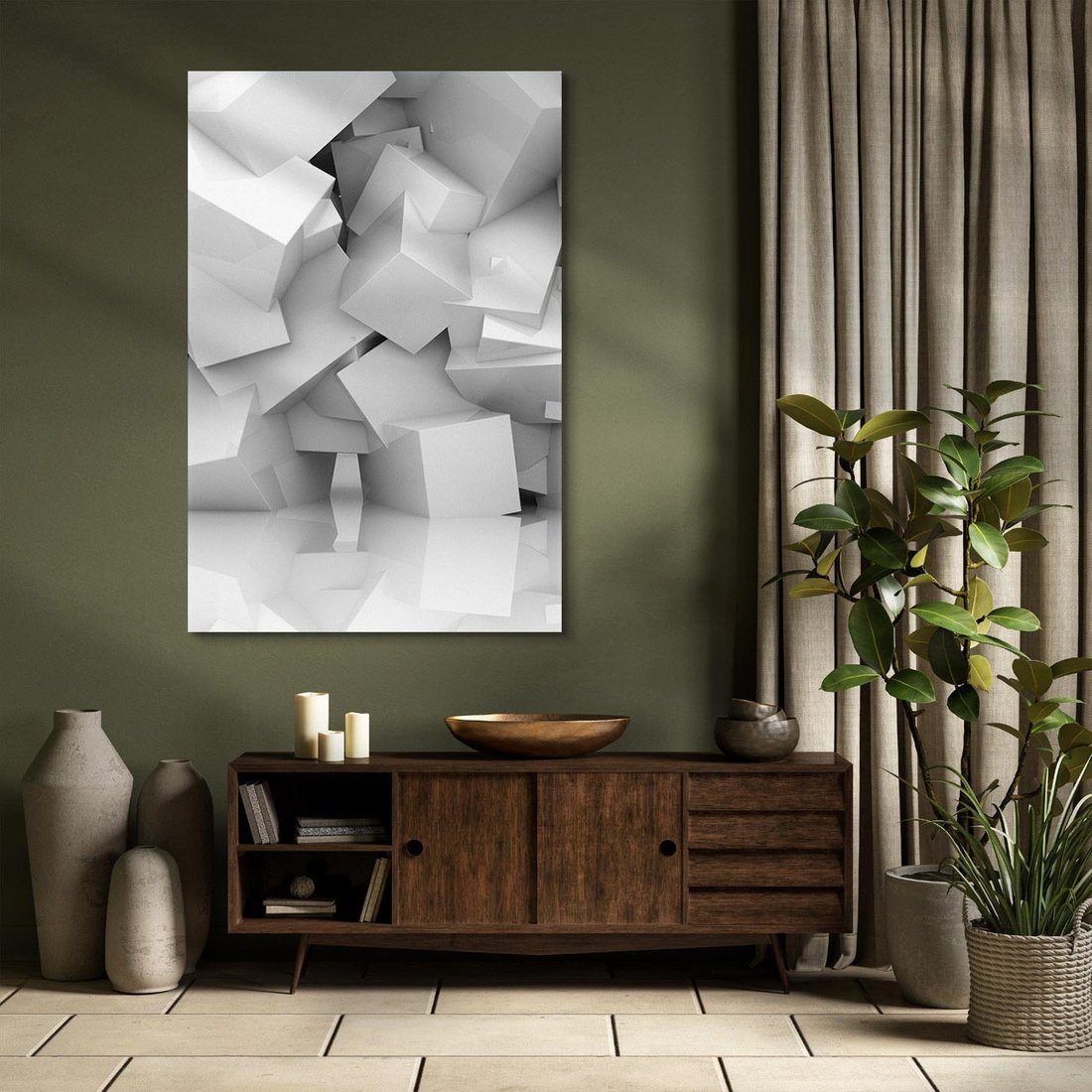 Obraz na płótnie 80x120 - Odkryj niezwykłą formę - 3D, abstrakcja