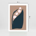 Plakat bez ramy 21x30 - Wnętrza Boho Serca - abstrakcyjny obraz, plakat