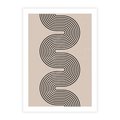 Plakat bez ramy 21x30 - Bezgraniczne Odbicia - abstrakcyjne linie, geometria