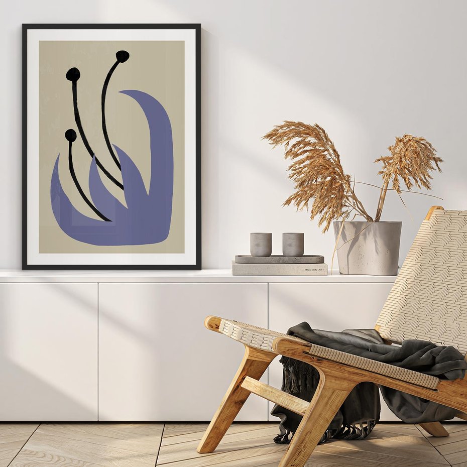 Plakat bez ramy 40x50 - Bezgraniczne Przenikanie - minimalizm, boho plakat