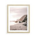 Plakat w ramie 40x50 - Przybrzeżna Piękność - klify, skały nad morzem - rama drewno