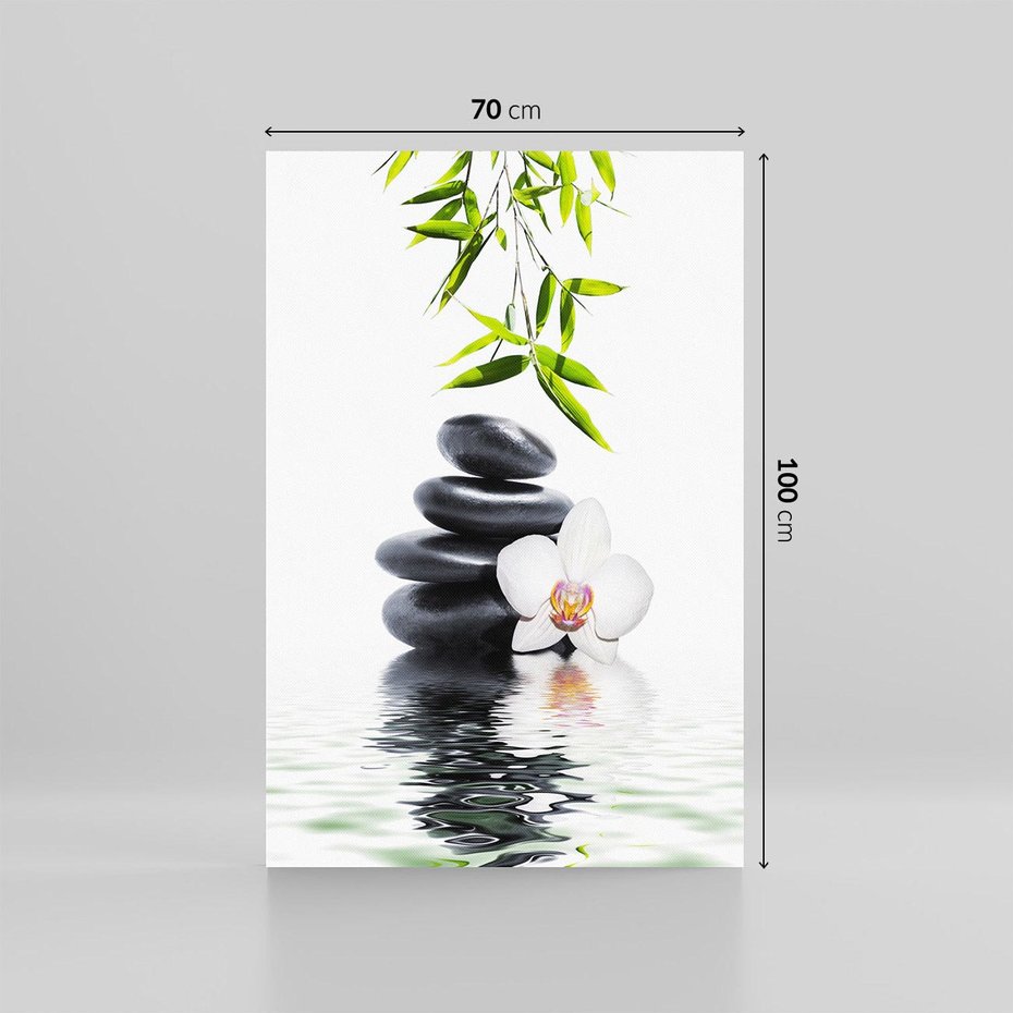 Obraz na płótnie 70x100 - Orchidea w Spa - spa, orchidea