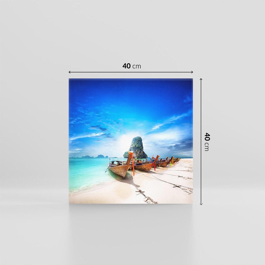 Obraz na płótnie 40x40 - Morze na Łodzi - morze, łódź