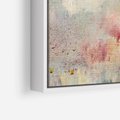 Obraz w ramie 50x50 - Miękka Melodia Pasteli - olejne płótno, pastelowe kolory - rama biała