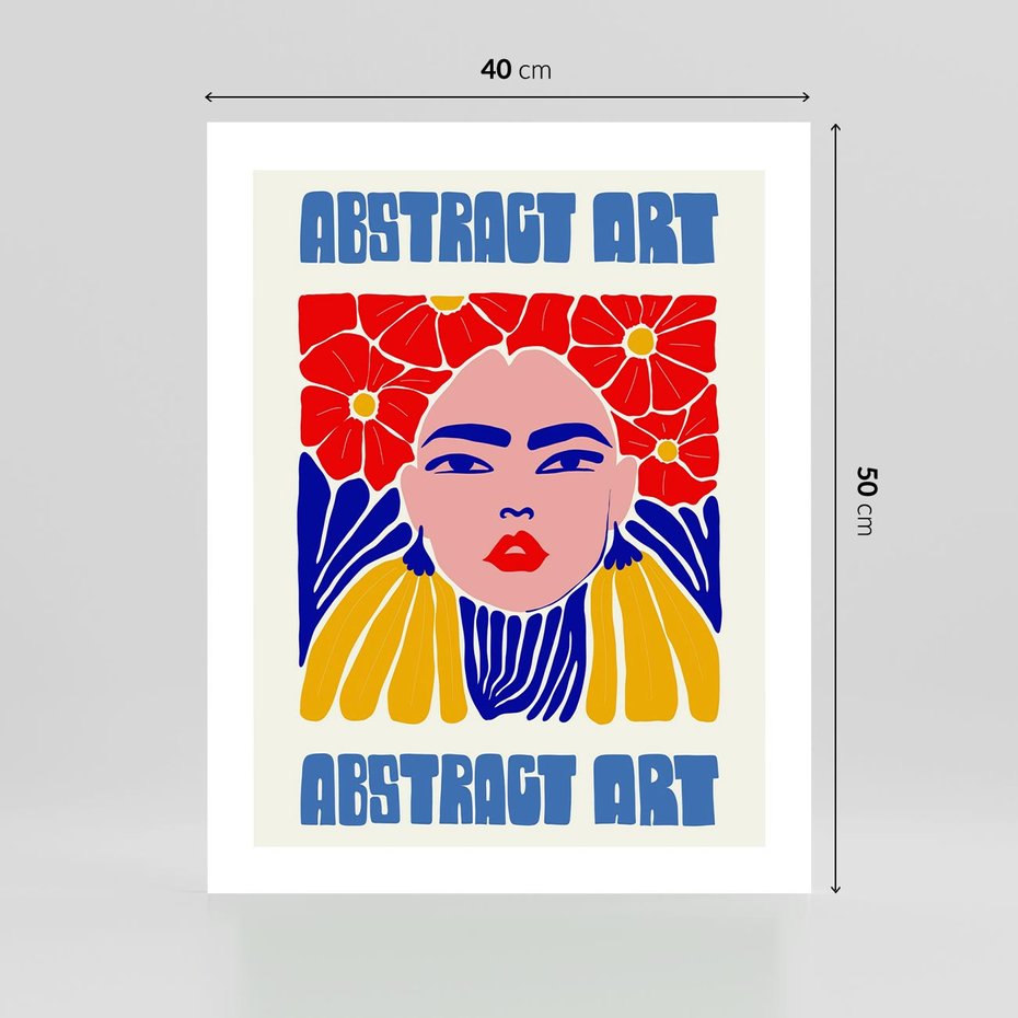 Plakat bez ramy 40x50 - Przenikające Refleksje - sztuka abstrakcyjna, nowoczesny plakat