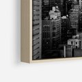 Obraz w ramie 100x70 - Wibracje Miejskiego Życia - miasto, wieżowce - rama drewno