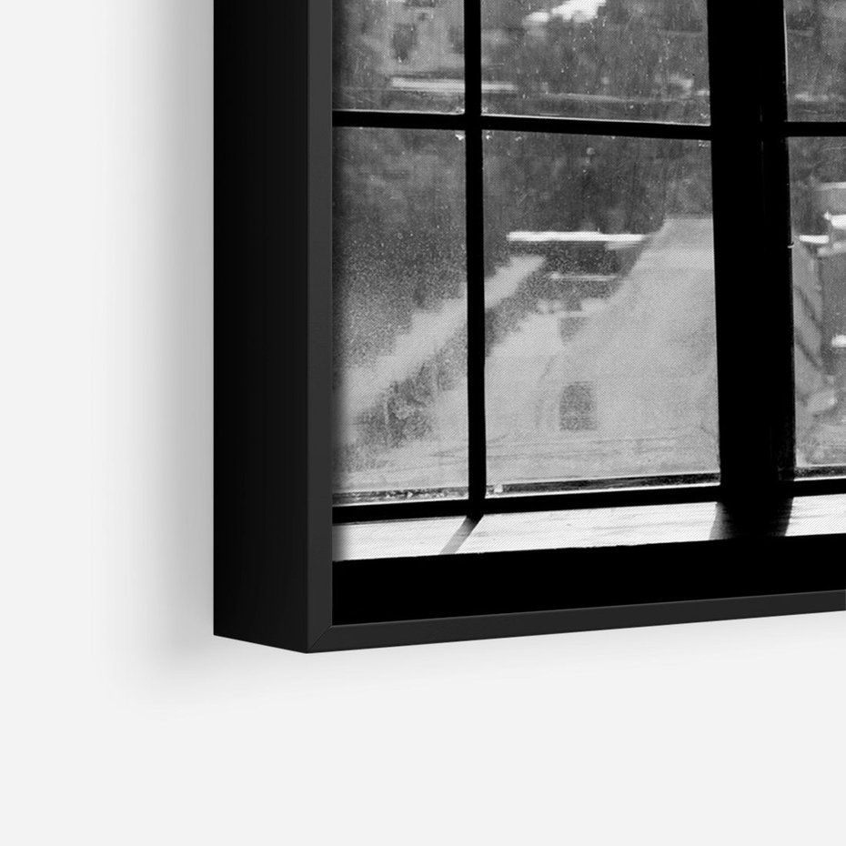 Obraz w ramie 70x100 - Piękno Kobiecej Formy - retro zdjęcie, czarno białe - rama czarna