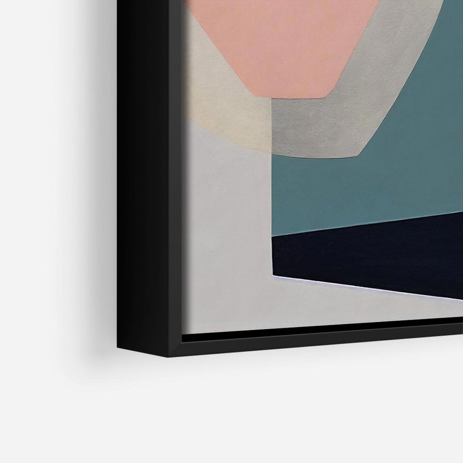 Obraz w ramie 50x50 - Szare Tło Plam - abstrakcyjne plamy, kształty - rama czarna