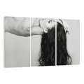 Obraz na płótnie 120x80 - Piękno włosów kobiety w ruchu - włosy, piękno