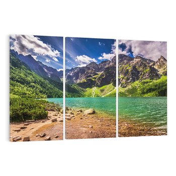 Obraz na płótnie 120x80 - Urok gór i jezior - góry, jezioro