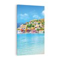 Obraz na płótnie 80x120 - Urok greckich wysp nad morzem - Grecja, morze