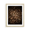Plakat w ramie 40x50 - Brązowe Liście w Scenerii - suche liście jesień brąz - rama drewno