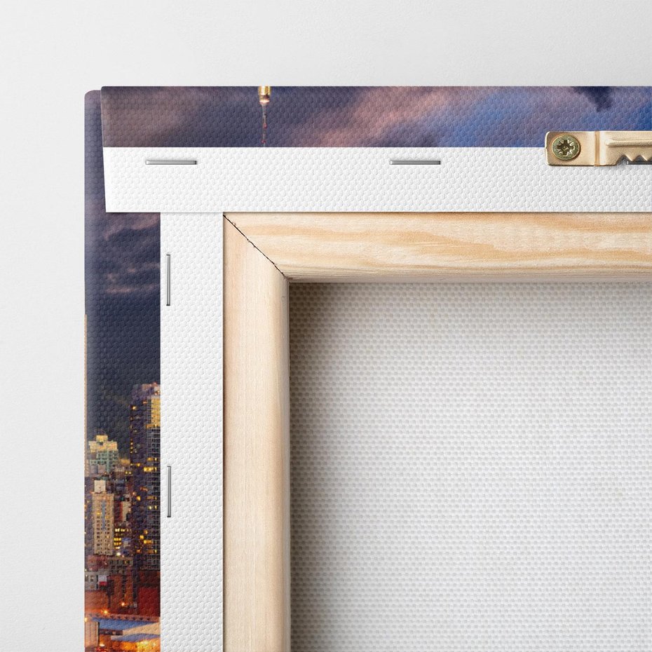 Obraz na płótnie 60x60 - Miasto Nocy - Nowy Jork, miasto