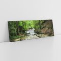 Obraz na płótnie 90x30 - Plączący się strumień - rzeka, strumień