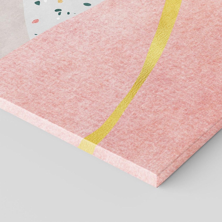 Obraz na płótnie 50x70 - Ekspresja w ruchu pędzla - abstrakcja, połączenie kształtów