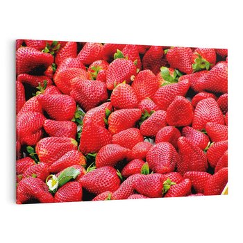 Obraz na płótnie 120x80 - Truskawki Czerwone Kropki Uczuć - truskawki, owoce