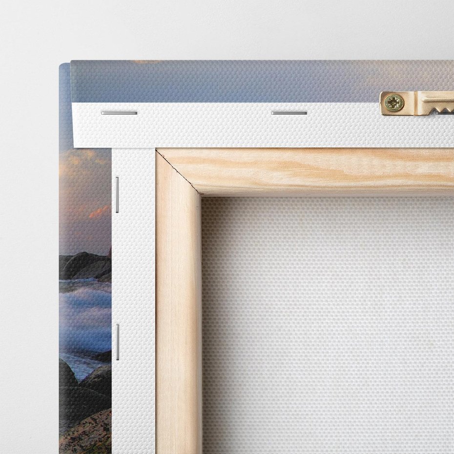 Obraz na płótnie 140x70 - Morze, skały i fale - morze, skały