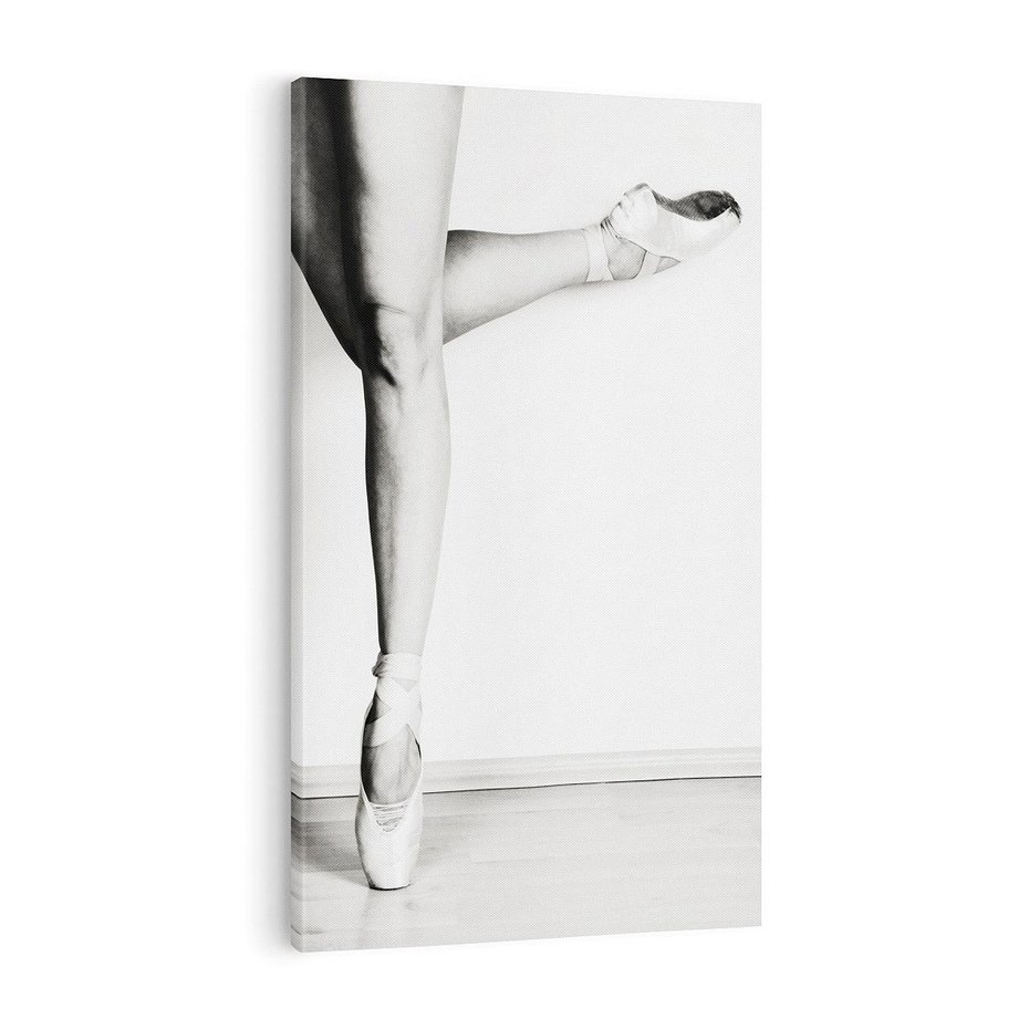 Obraz na płótnie 70x100 - Tańcząca Delikatność - artystyczne zdjęcie, odcienie szarości