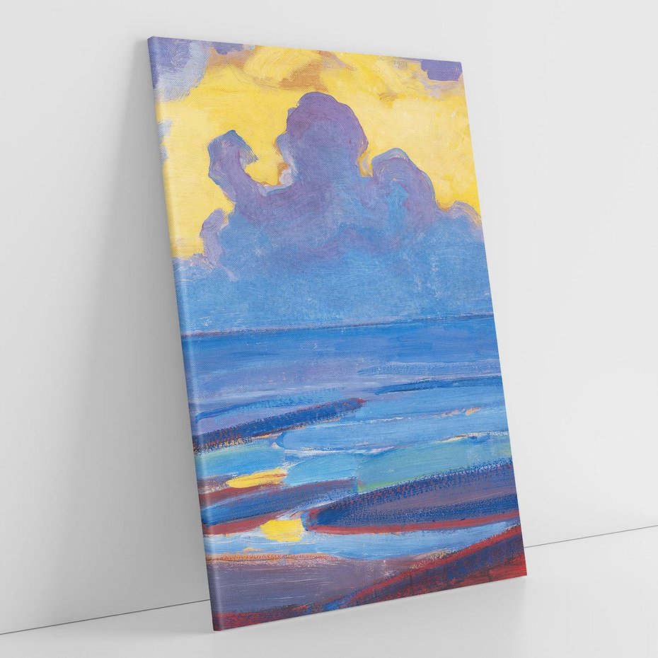 Obraz na płótnie 70x100 - "By the Sea" (1909), Piet Mondrian - Reprodukcja - reprodukcja, obraz na płótnie