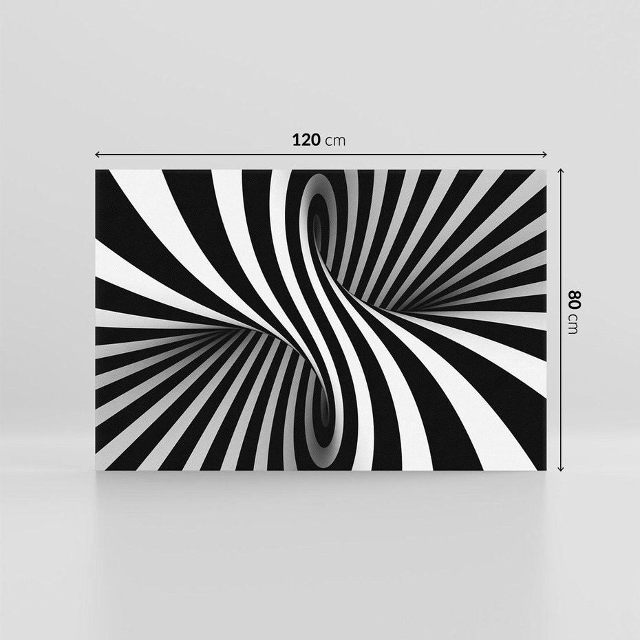 Obraz na płótnie 120x80 - Kolorowa Abstrakcja: Inspiracje Zebry - abstrakcja, 3d