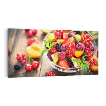 Obraz na płótnie 100x50 - Kulinarne rozkosze - miska, owoce