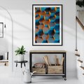 Plakat bez ramy 30x40 - Trójwymiarowa Gra - geometryczna, 3D