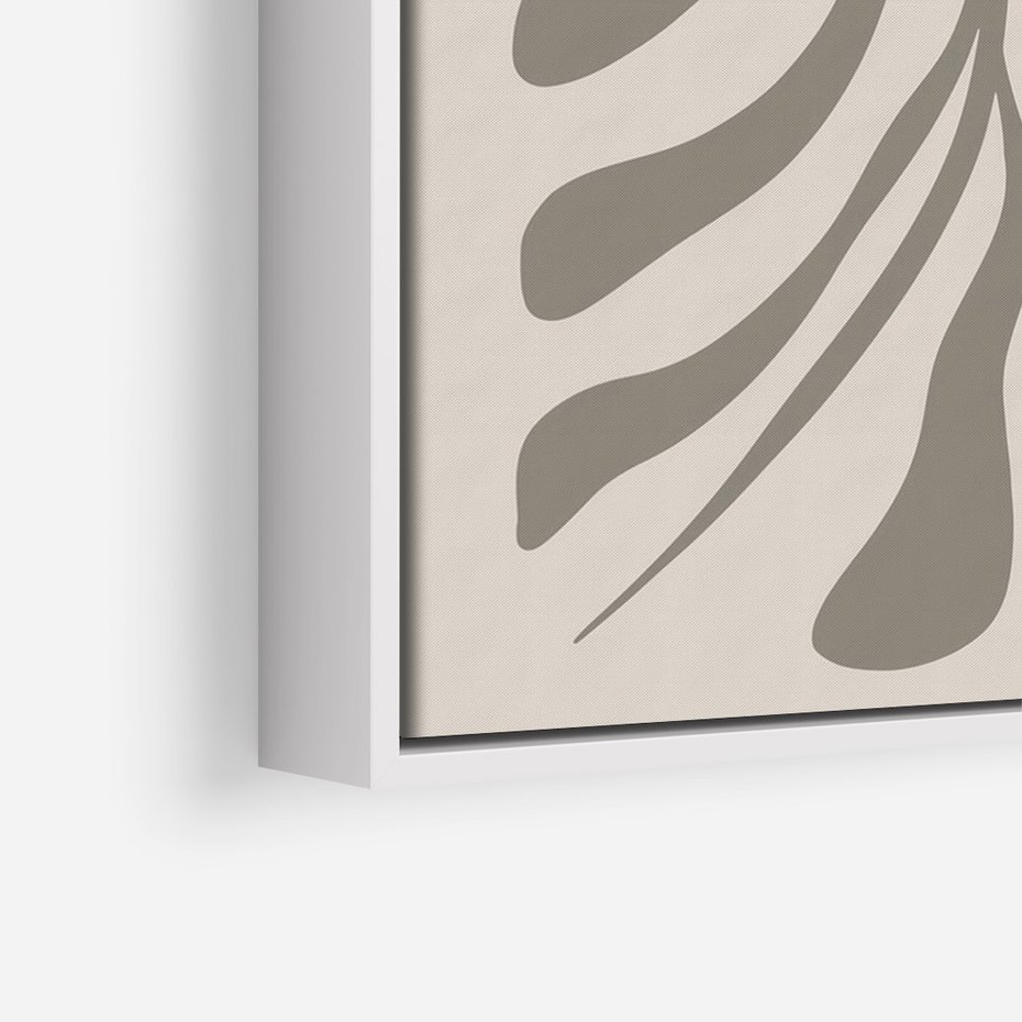 Obraz w ramie 70x100 - Zaklęte Kształty - nowoczesna sztuka, plakat modern - rama biała
