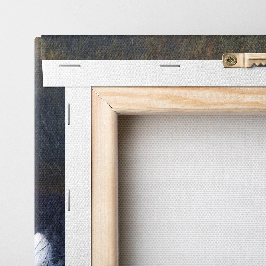 Obraz na płótnie 100x50 - "Łabędzie w trzcinach" (1907) Bruno Liljefors - Reprodukcja - reprodukcja, obraz na płótnie