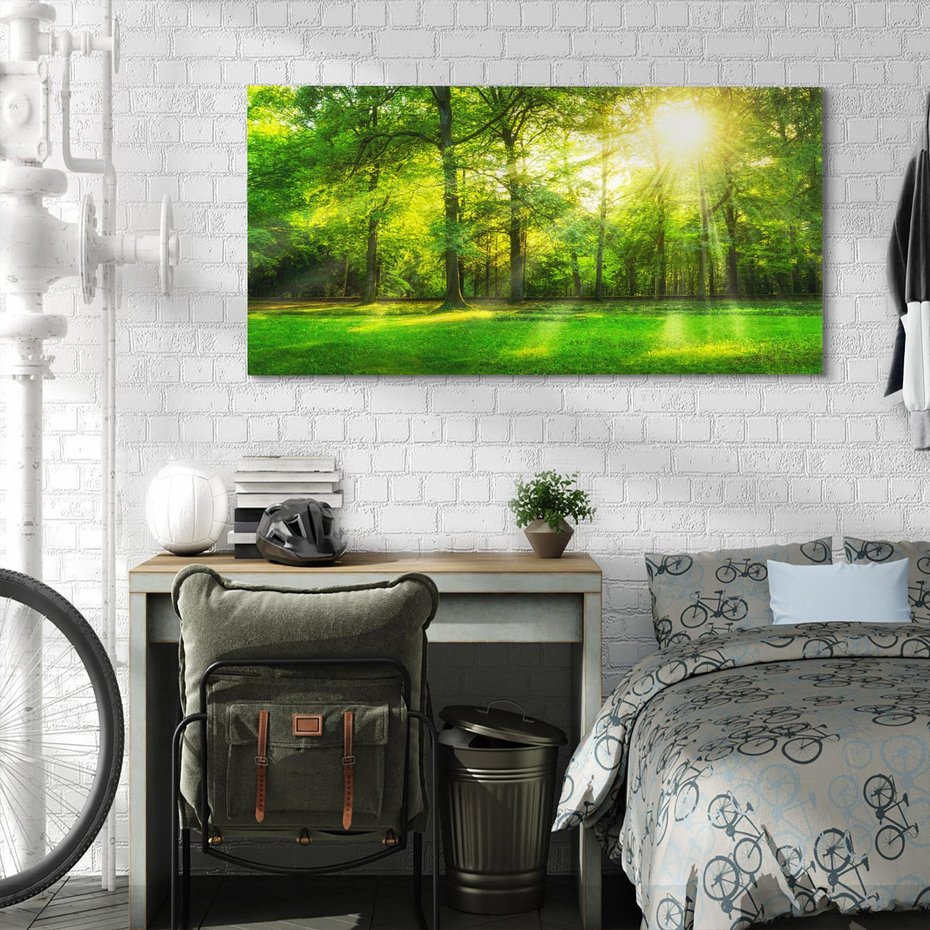 Obraz na płótnie 140x70 - Moc lasu - las, drzewa