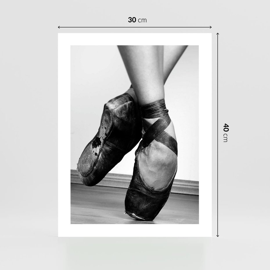 Plakat bez ramy 30x40 - Taniec Zmysłów - artystyczne zdjęcie, odcienie szarości