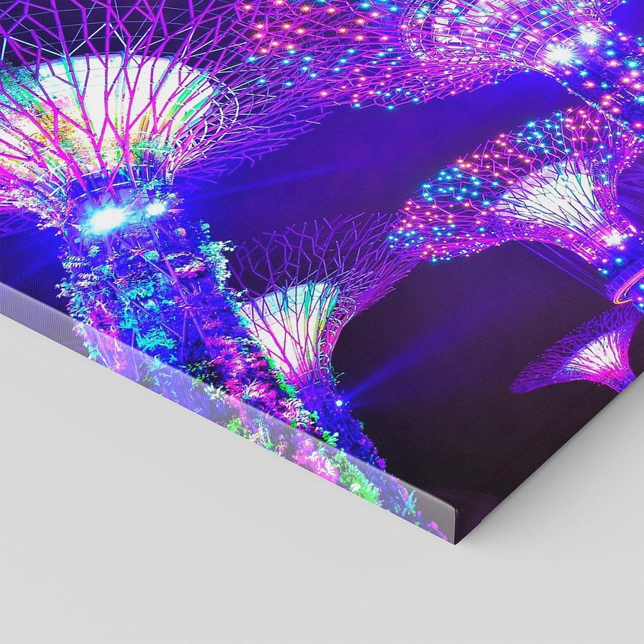 Obraz na płótnie 120x80 - Azja: nocne światła architektury - Azja, noc